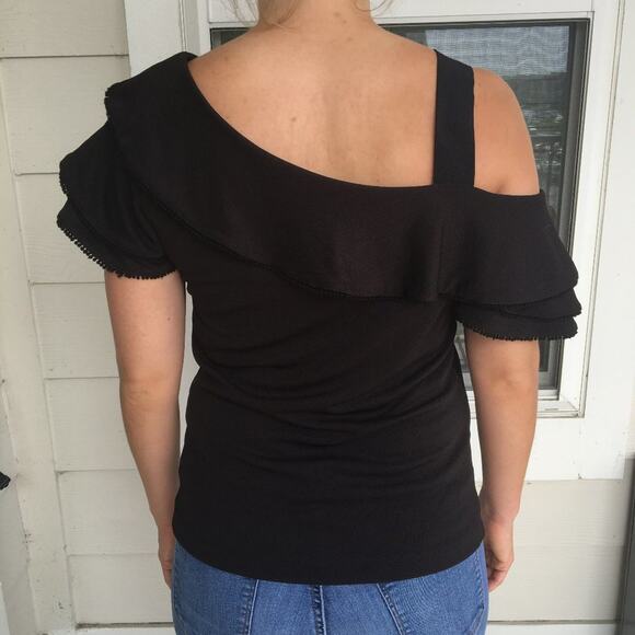 Banana Republic Off the Shoulder Black Blouse XS - Picture 6 of 8